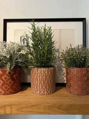 Macetas étnicas terracota